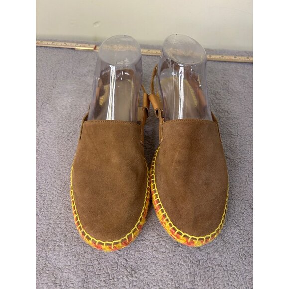 Maliparmi sold by Anthropologie Suede Slingback Espadrilles women’s size 9 - Picture 1 of 8